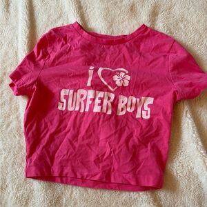 Pink baby tee